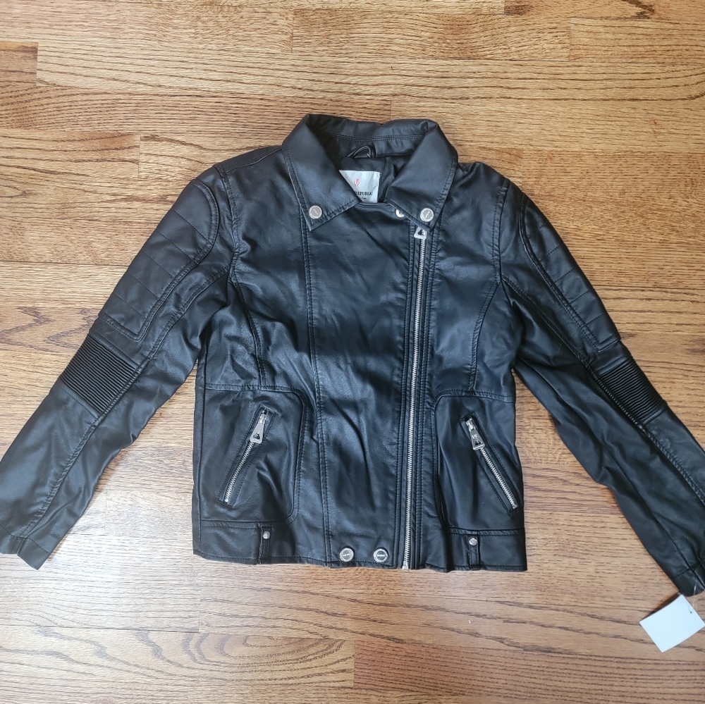 Urban Republic black leather jacket size 14/16